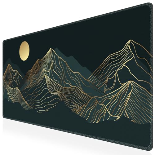 iCasso Large Mouse Pad, XXL Green Mousepad,A-Mountain Cyan Extended - color: Mountain Cyan