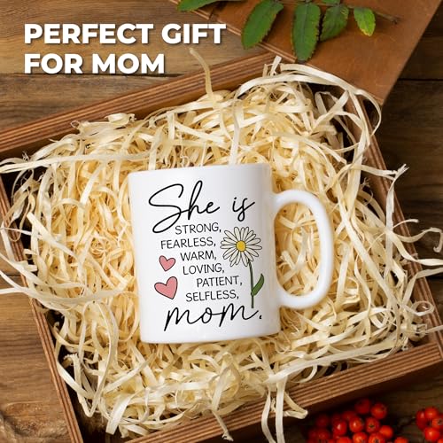 Mothers Day Gifts for Mom Mugs, Mama Best Moms Cup Gift from Daughter, Coffee Mug with Inspirational Quote, Cute Mama Mugs for Daily Tea and Coffee, Coffee Mug for Mom Affirmations - color: Mom