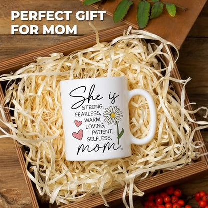 Mothers Day Gifts for Mom Mugs, Mama Best Moms Cup Gift from Daughter, Coffee Mug with Inspirational Quote, Cute Mama Mugs for Daily Tea and Coffee, Coffee Mug for Mom Affirmations - color: Mom