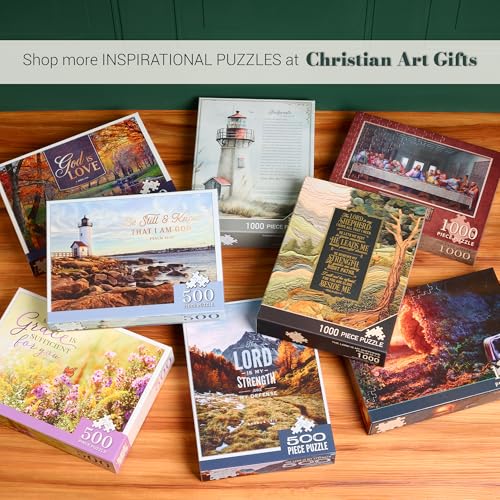 Christian Art Gifts 1000 Piece Puzzle for Adults: Lord is My Shepherd