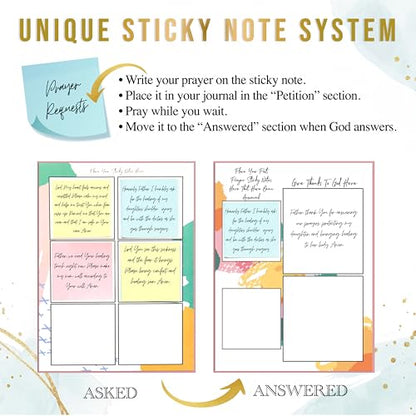 Prayer Journal for Women, Guided Christian Bible Study Journal
