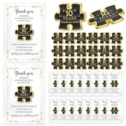 20 Set Year of Service Pin Employee Appreciation Gifts Bulk - style: 10 Year