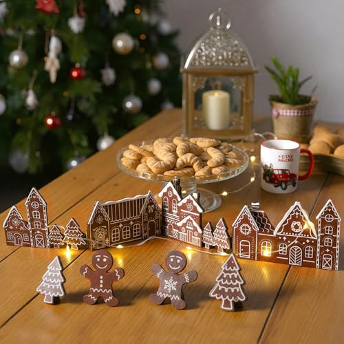 Colingmill 32'' Christmas Gingerbread Man Tabletop Wooden Decor Tree Sign - style: Gingerbread Style