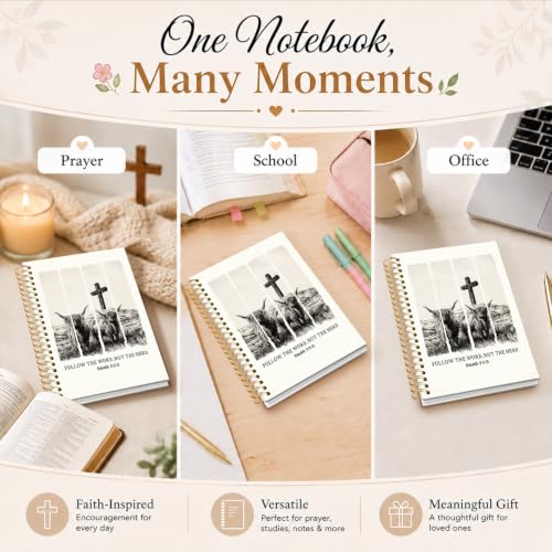 Bible Journal for Women,Bible Nnotebook,Gifts for Christian Women - color: Christian Gifts Journal-white