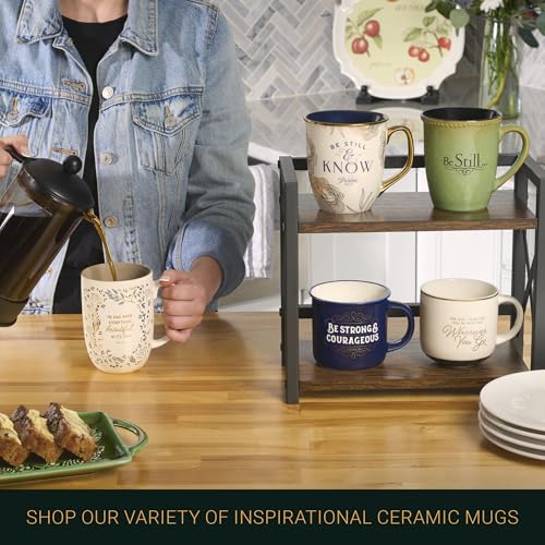Christian Art Gifts Ceramic Coffee & Tea Scripture Mug for Men & Women - style: Fine