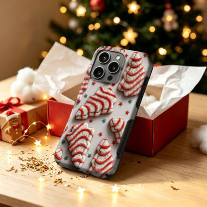 Compatible with iPhone 16 Pro Max Case,Wireless Charging Compatible,Patented 2‑in‑1 Dual‑Layer Protection, Hot Transfer Print Hard Shell Cover - Christmas Dim Sum Biscuits - color: Christmas Dim sum biscuits, size: iPhone 16 Pro Max