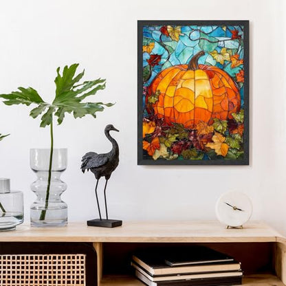 Pumpkin Diamond Art Kits for Adults,Fall Diamond Painting Kits for Beginner - color: JOJO-DP94