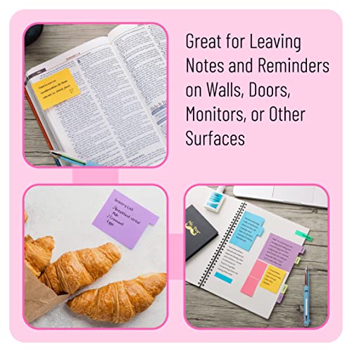 Mr. Pen- Sticky Notes Set, 2 Sets, 2460 Pack, Ruled - color: Vibrant, size: 2 Sets (Pack of 3)