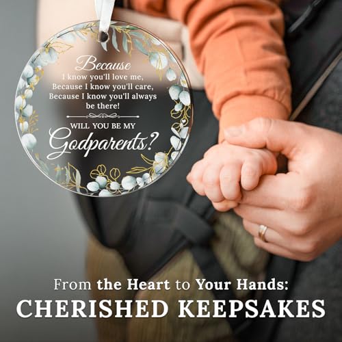HEXMOZ Godparents Proposal Gift - Godparent Gifts for Baptism - color: Godparents