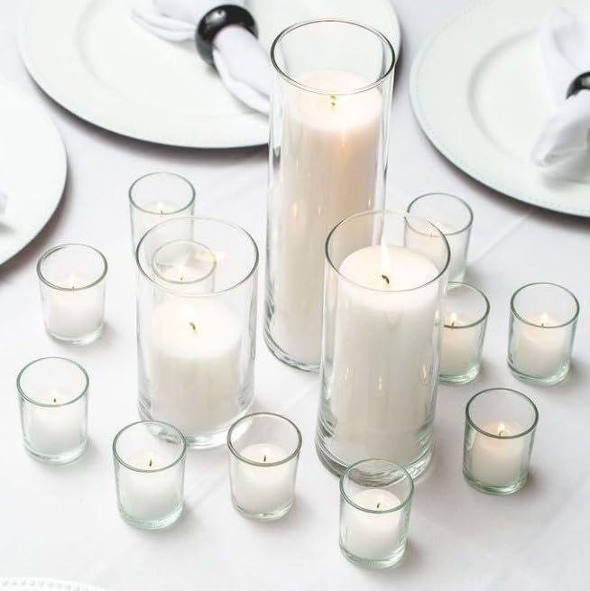Richland® White Pillar Candles Pack of 36-3", 6", 9" Heights - color: White, size: 2.8'' Set 36pcs