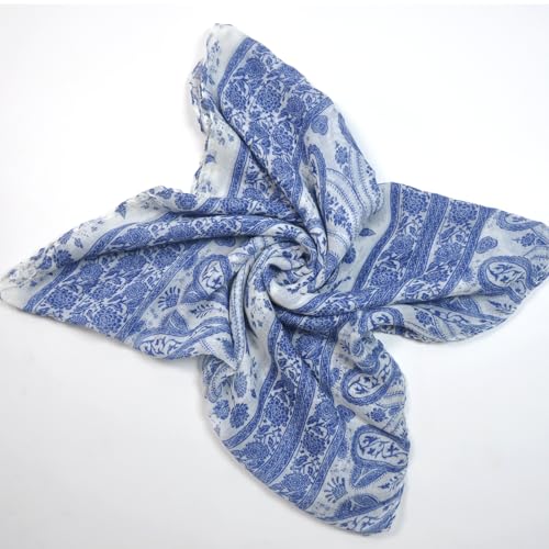 Jersey Knit Infinity Scarf Colorful Head Wrap for Travel - color: B08