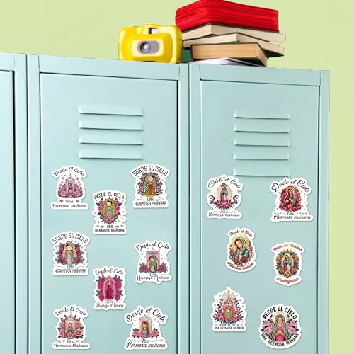Prayer Board Supplies Stickers - 50 Pcs Bible Verse Catholic Decals - color: Virgin Mary