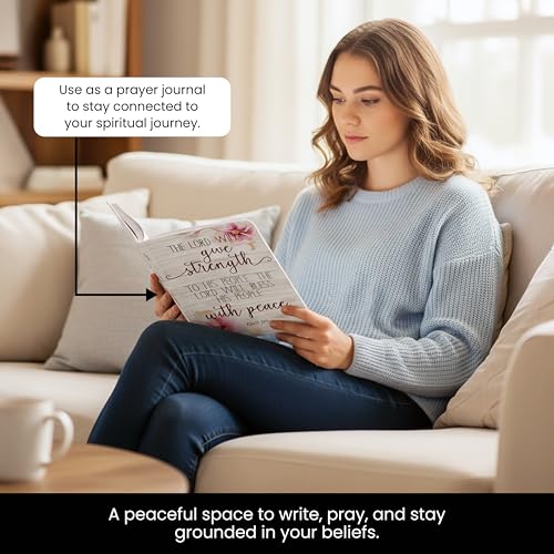 Juvale Prayer Journals for Women – 5x8 Christian Notebooks with Floral Design, 80 Pages Each, Featuring Inspirational Bible Verses and Scripture, Perfect for Personal Reflection or Gifts - 12-Pack
