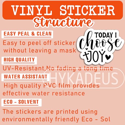 (3Pcs) Today I Choose Joy Sticker, Christian Inspirational Decal Gift - color: Today I Choose Joy