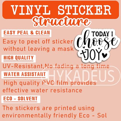 (3Pcs) Today I Choose Joy Sticker, Christian Inspirational Decal Gift - color: Today I Choose Joy