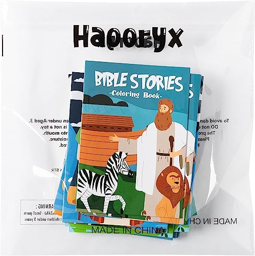 Haooryx Christian Bible Story DIY Coloring Book Mini Booklet Craft for Kids