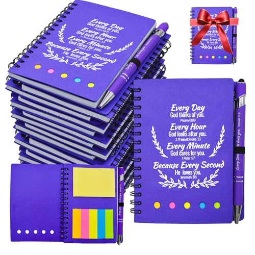40 Pcs Bulk Fathers Day Christian Gifts Prayer Journal for Woman - 20 Set Religious Notepad with Christian Pen - Bible Notebook - Church Gifts for Inspirational, Bible Study, Devotions ( Elegant ) - color: Elegant, size: 20