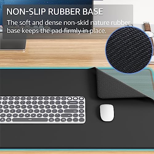 KTRIO Large Gaming Mouse Pad Desk Mat for Gamer, 35.4" x 15.7", Black, XXXL - color: Black Stealth, size: 35.4l x 15.7w Inches