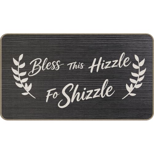 Bless This Hizzle fo Shizzle Christian Decor Doormat 17x30 Inch,Christian Gifts for Women,House Warming Gifts,House Decor,Religious Decor Welcome Mat for Home Entrance Outside Entry Yard Floor - color: 31 Doormat