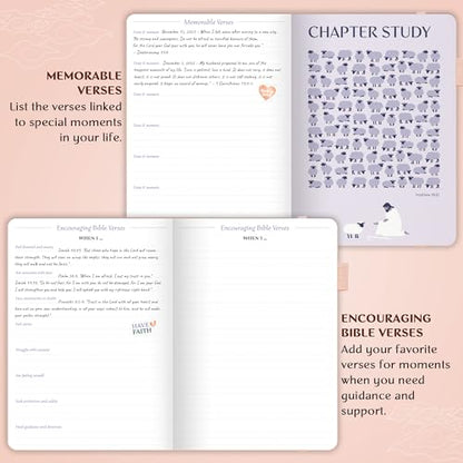 Legend Bible Study Journal for Women, Guide Notebook for Notes Rose Gold - color: Rose Gold