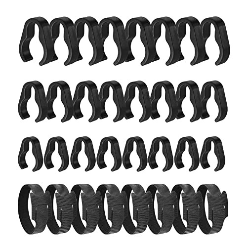 Microphone Stand Cable Clips, Boom Pole Plastic Mount Clamps, 32 PCS - size: 32 pcs
