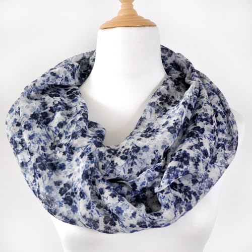 Jersey Knit Infinity Scarf Colorful Head Wrap for Travel - color: Color-b10