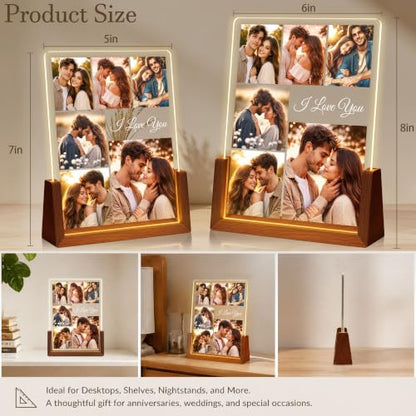Custom Picture Frames Anniversary Couple Gifts for Girlfriend Women Men - color: S4