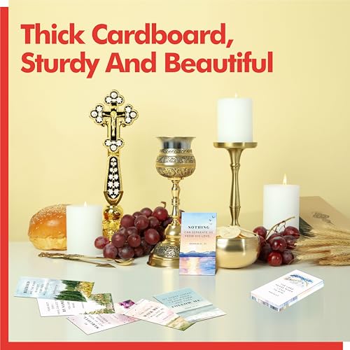 Gethelud 100 PCS Bible Verse Cards, 50 Delicate Designs Mini Prayer Cards Water-color Style Motivational Inspirational Quote Cards for Religious Christian Woman - style: Watercolor Style -100pcs