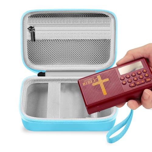 Leayjeen Travel Carry Case for Audio Bible Player - Blue - color: Blue