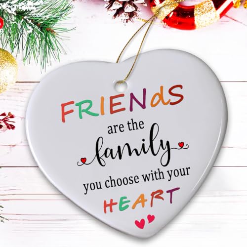 Friends Christmas Ornaments 2026, Friend Ornaments for Women, Friends are The Family We Choose Ornament, Best Friend, Friendship Gifts for Women - color: Friend