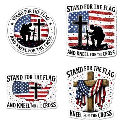 Christian Car Decal Jesus Saves - American Flag Distressed Waterproof - color: Patriotic Military Stickers