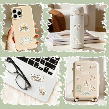 Prayer Board Supplies Stickers - 50 Pcs Aesthetic Bookish Decals - color: Soft Color