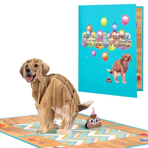 Funny Dog Pop Up Card, Father's Day Funny Cards - color: Funny Dog