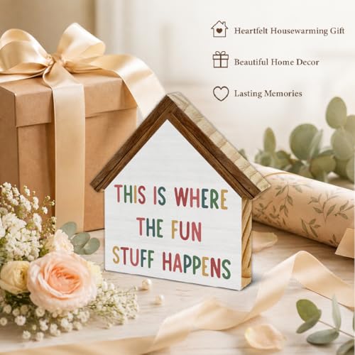 Playroom Decor, This Is Where All the Fun Stuff Happens House Shaped - color: fun