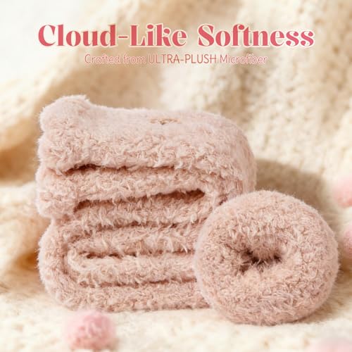 Fuzzy Socks for Women Mothers Day Self Care Book Lovers Christian Birthday Gifts - color: Pink