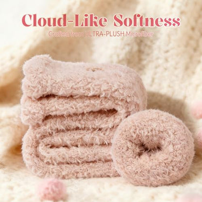 Fuzzy Socks for Women Mothers Day Self Care Book Lovers Christian Birthday Gifts - color: Pink