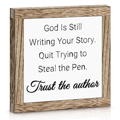 Christian Gifts for Women Men Inspirational Religious Decor Wooden Sign Inspirational Birthday Religious Spiritual Confirmation Gift for Christians Easter Christmas Valentines Ideas Present - color: Christian Religious Gifts