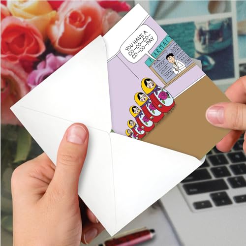 NobleWorks Funny Get Well Soon Card Co-Pays Humor Stutter Joke C7277GWG - style: Co-Pays