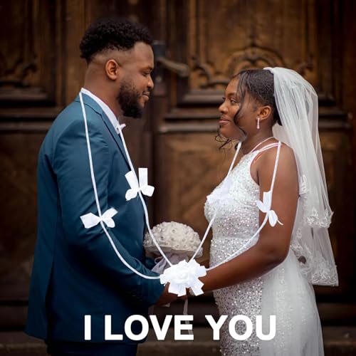 Wedding Lasso - Wedding Lasso Rope Catholicism Christian Wedding Ceremony,with 2 Pcs Prayer Beads，Bride and Groom Wedding Gift (White) - color: White
