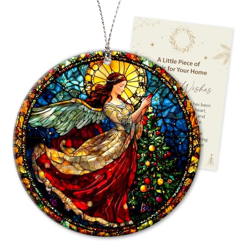 Guardian Angel Suncatcher Gifts for Women, Angle Christmas Ornaments 2026 - color: Angel Suncatcher