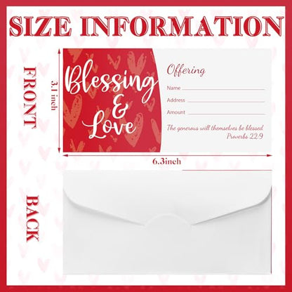 200 Pcs Church Offering Envelopes Tithe and Offering for Donations