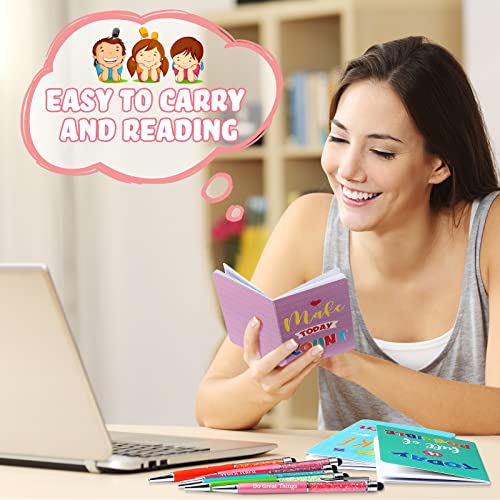 Funrous 32 Pcs Mini Notebooks with Pens Adults Party Favors, Colorful - style: Colorful