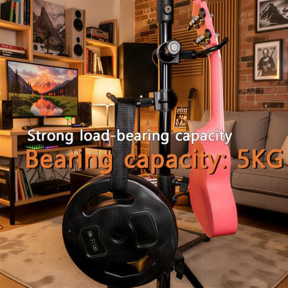 Ukulele Hanger, Ukulele/Mandolin/Banjo Holder Attachment for Microphone Stands,Ukulele Wall Mount Stand