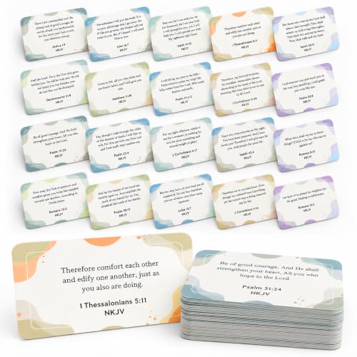 Scripture Cards with Bible Verses – 80 Daily Prayer Cards Bulk for Women, Christian Affirmation for Bible Study, Assorted Mini Scripture Encouragement Motivational Christian Gifts - color: Morandi