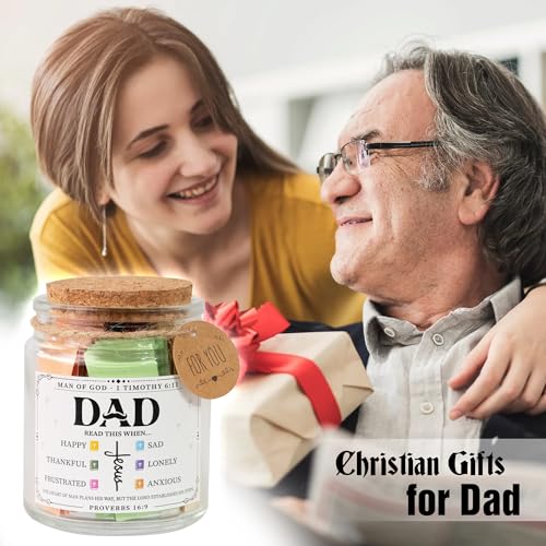 SouthLisa Bible Jar For Dad - color: Dad Bible Verse Jar