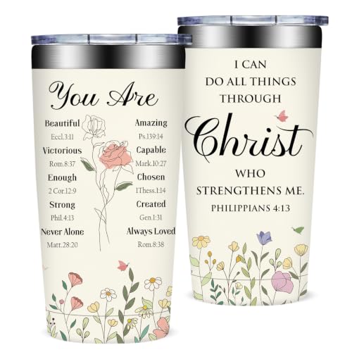 Fufandi Christian Gifts for Women - Religious Inspirational Gifts for Women - color: Christian Beige