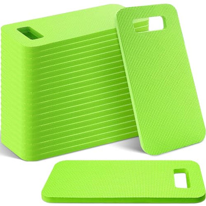 Riakrum 20 Pcs Garden Kneeling Pad Garden Knee Pad Thick Foam Knee Mat Waterproof Cushion for Kneeling Multi Functional and Church Kneeler for Praying, Baby Bath, Yoga, 15.4 x 6.7 Inch (Green) - color: Green