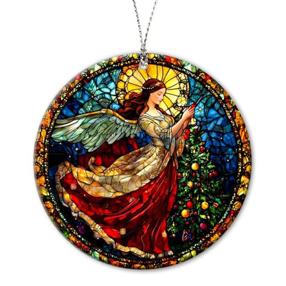 Guardian Angel Suncatcher Gifts for Women, Angle Christmas Ornaments 2026 - color: Angel Suncatcher