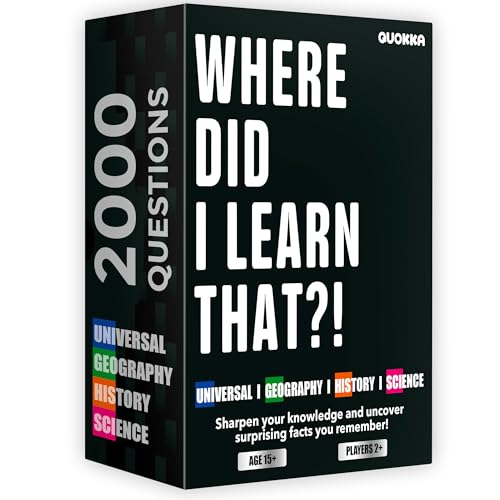 Trivia Card Games for Adults — Family Board Games for Teens and Adults - color: 2. 4 Set