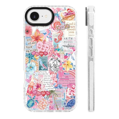 for iPhone 17 Case Pink Faith Christian Bible Verse Cross - color: PinkLetter, size: iPhone 17